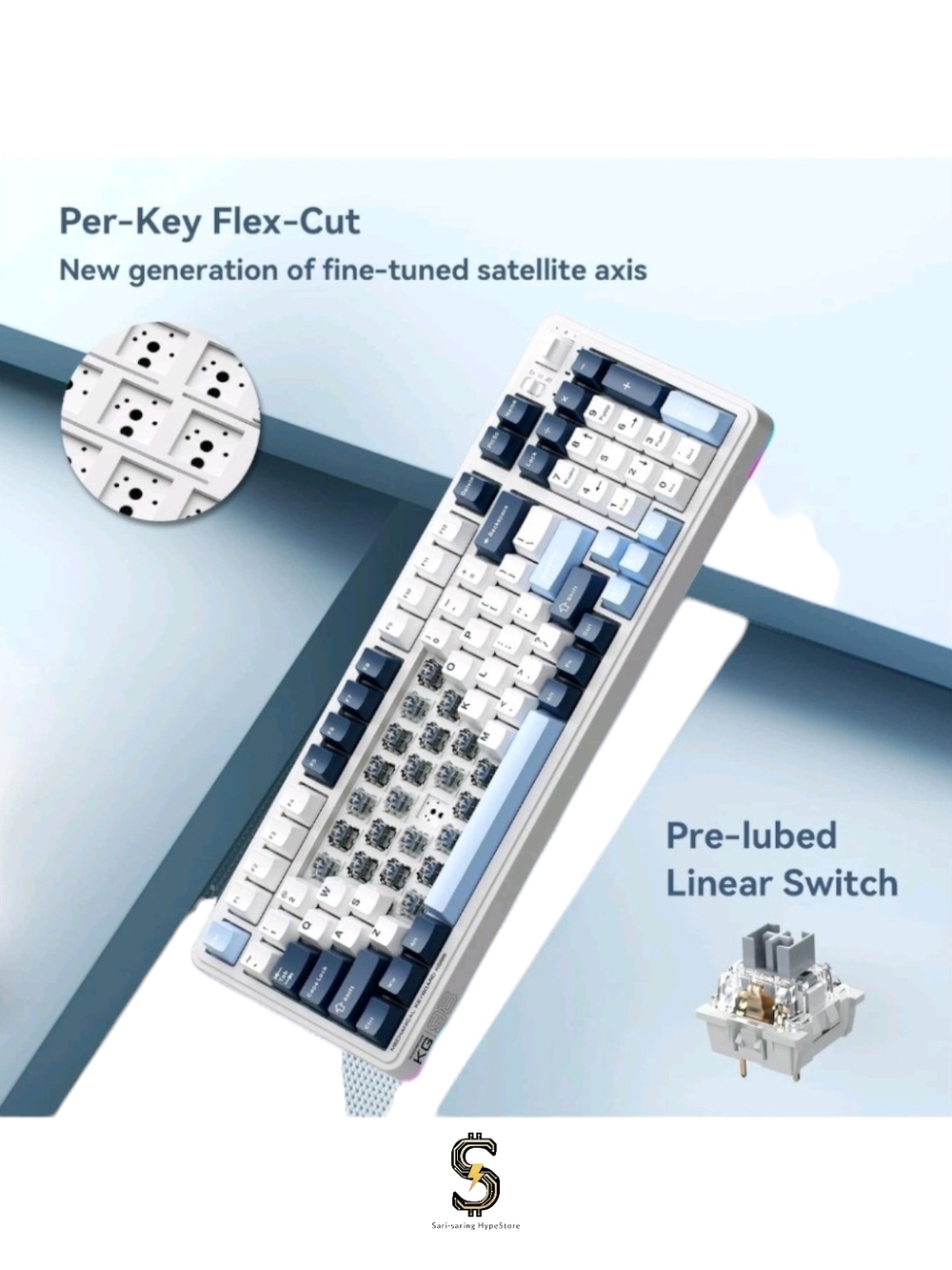 Machenike KG98 Mechanical Keyboard,Hot Swappable Custom Gaming Keyboard - Picture 10 of 15